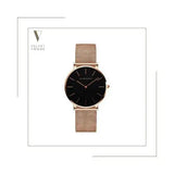 Relógio Feminino à prova d'água - Movimento de quartzo com alta qualidade 36mm - Velvet Vogue